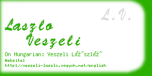 laszlo veszeli business card